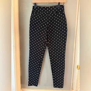 Versona Black and White Polka Dot Straight Leg Pants